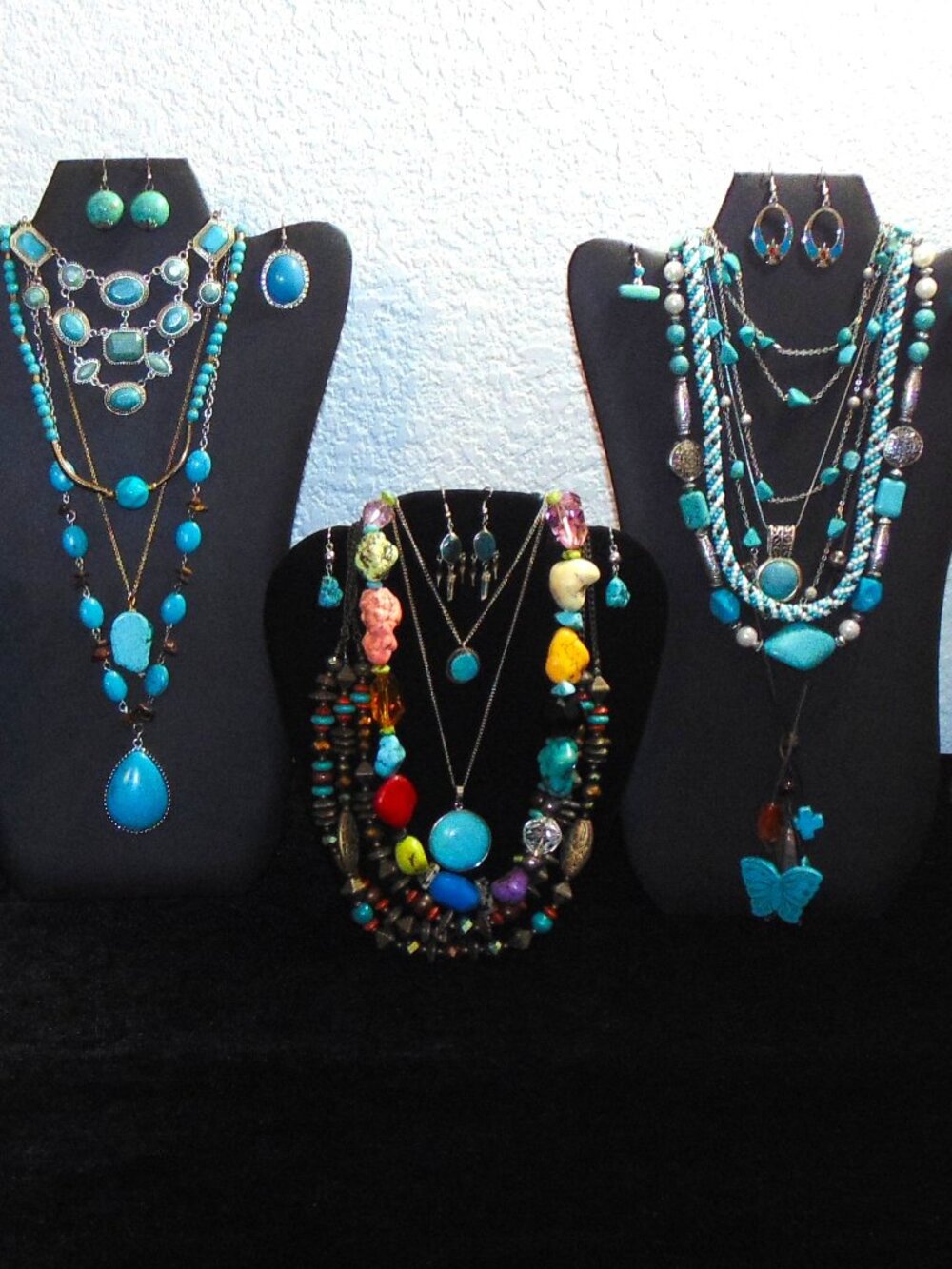 2.5 Pound Turquoise and Faux Turquoise Jewelry lot